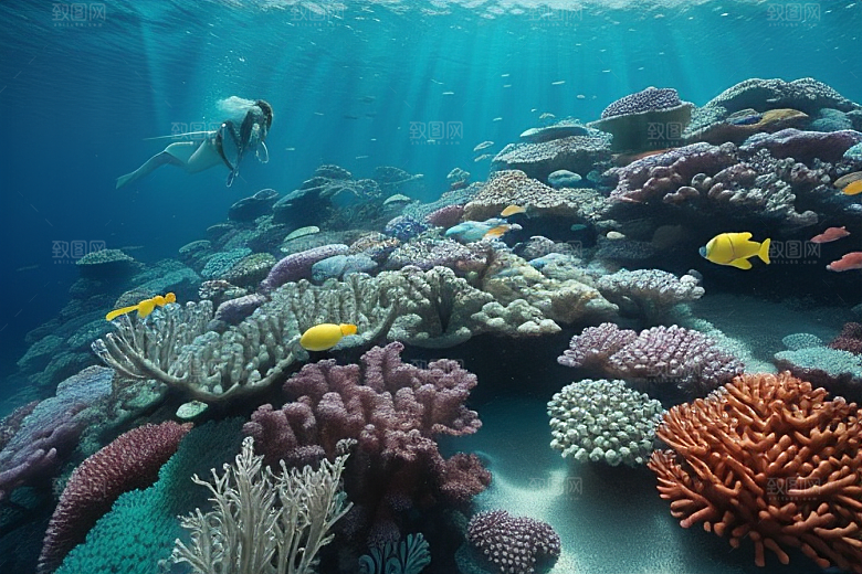 海底之宝珊瑚的绚烂光彩