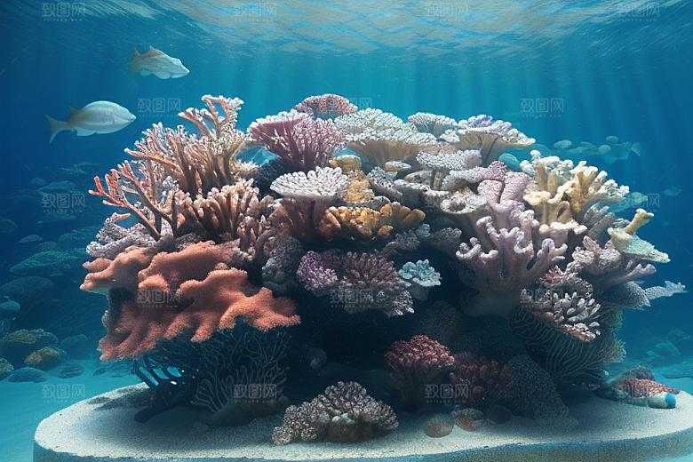 海底之宝珊瑚的绚烂光彩