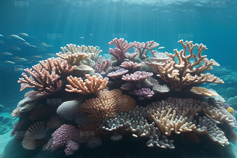 海底珊瑚的多样生命