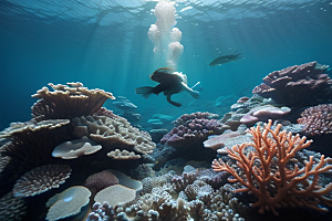 海底珊瑚的多样生命
