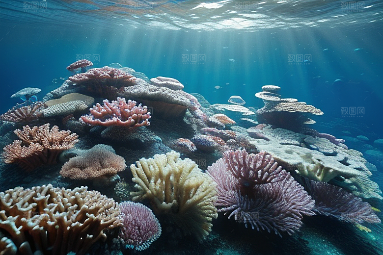 海底珊瑚的多样生命