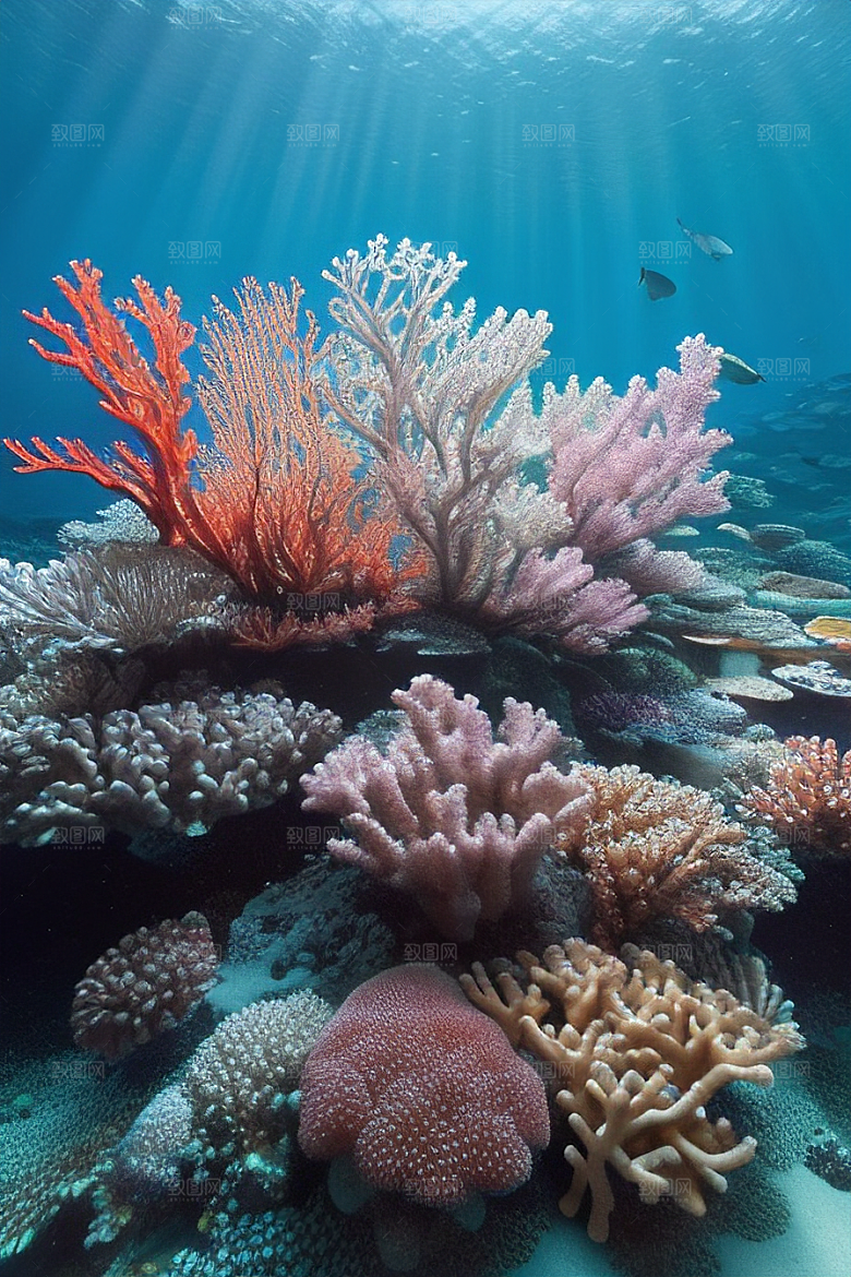 海底珊瑚的生命之美