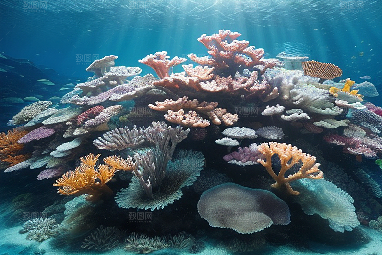 海底珊瑚大自然的艺术品