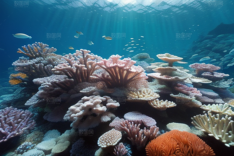 海底珊瑚大自然的艺术品