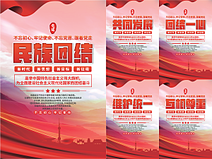民族团结党建海报