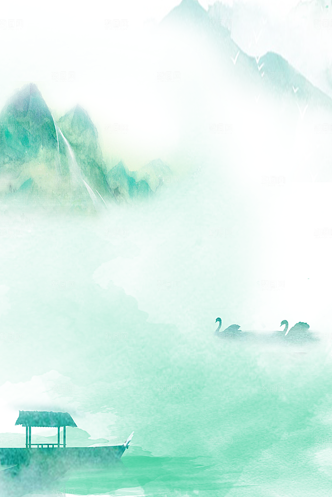 中国风古风中式古典竖版海报背景