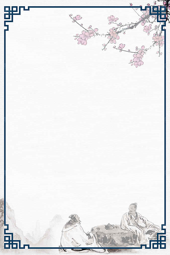 中国风古风中式古典竖版海报背景
