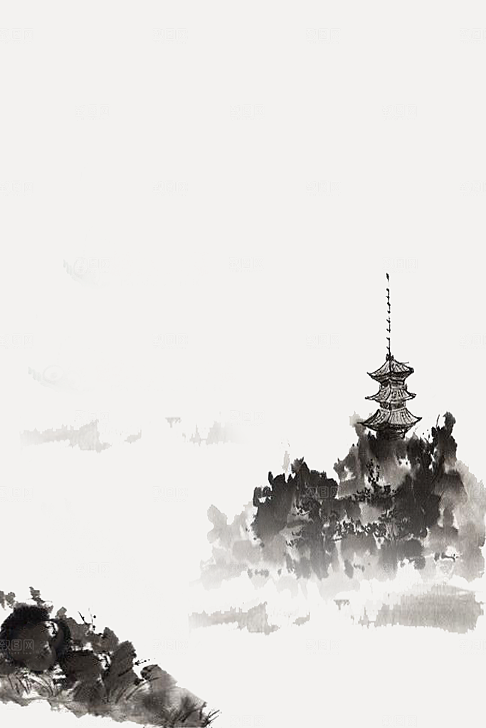 中国风古风中式古典竖版海报背景