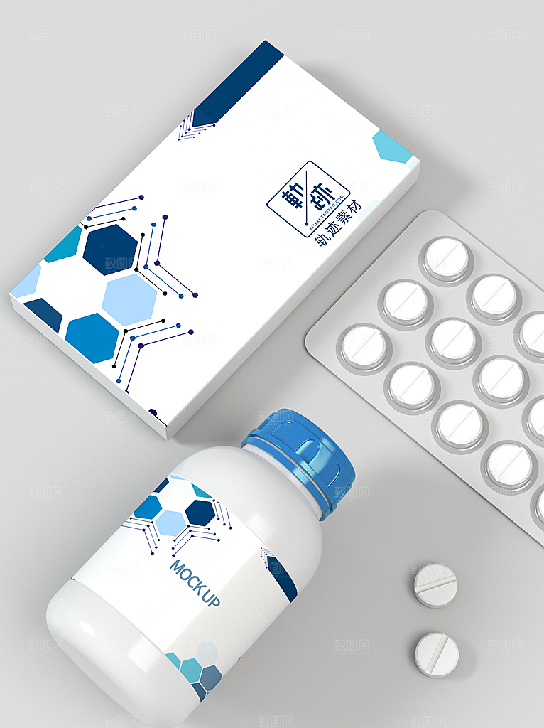 化妆品LOGO礼盒手提箱包装效果样机