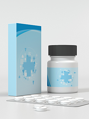化妆品LOGO礼盒手提箱包装效果样机