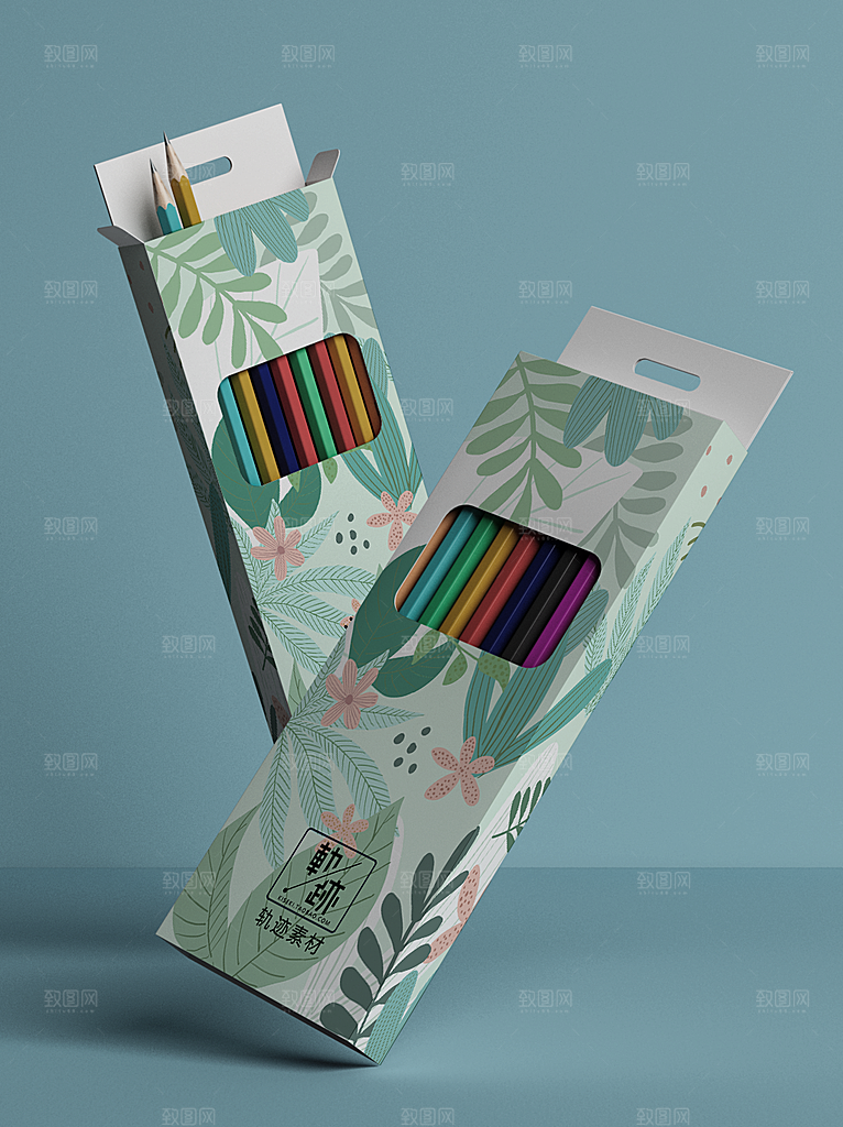 化妆品LOGO礼盒手提箱包装效果样机