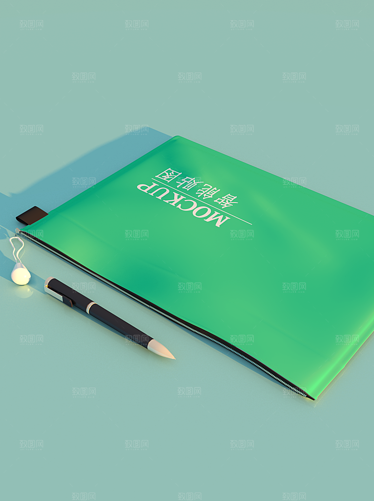 化妆品LOGO礼盒手提箱包装效果样机