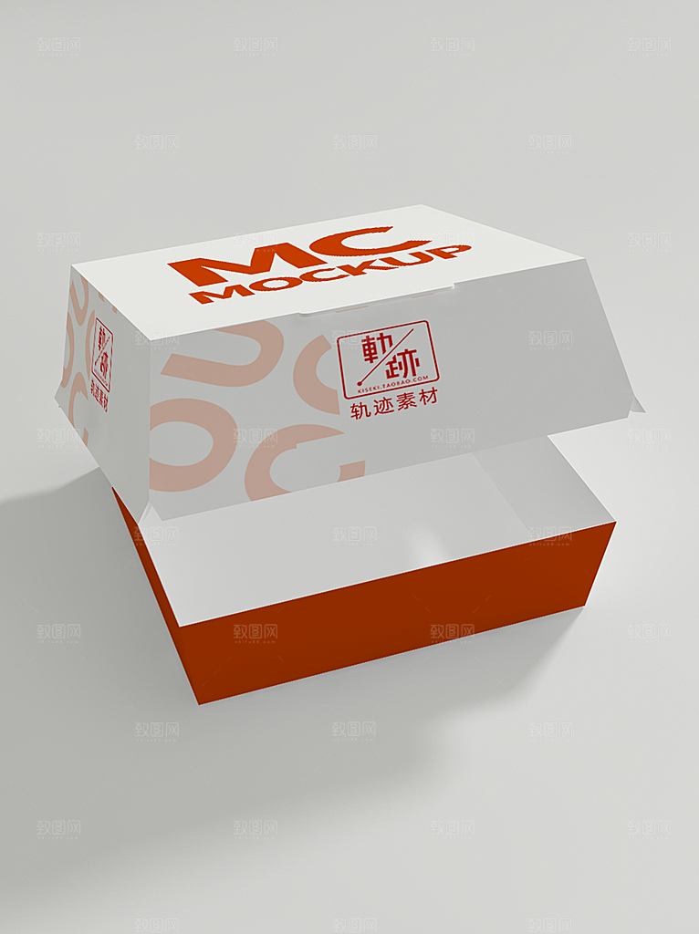 化妆品LOGO礼盒手提箱包装效果样机