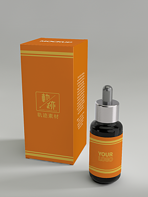 化妆品LOGO礼盒手提箱包装效果样机