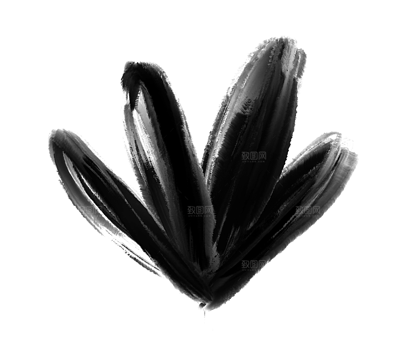 中式传统鱼花草贴图插画