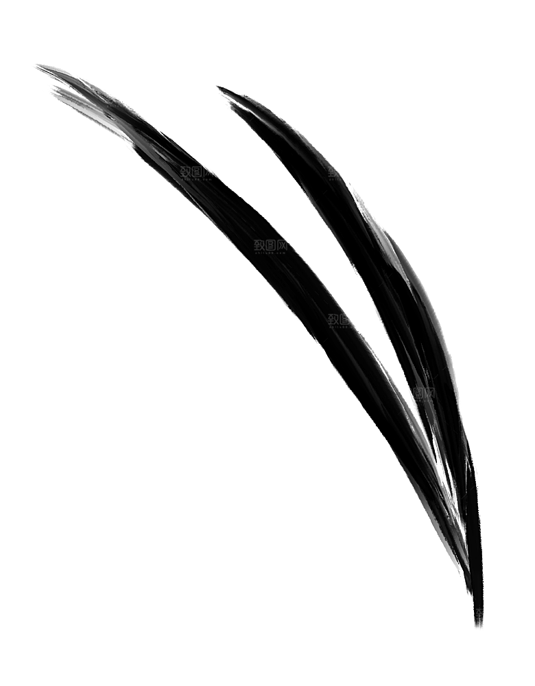 中式传统鱼花草贴图插画