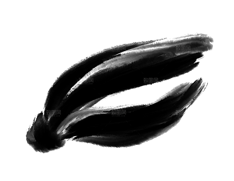 中式传统鱼花草贴图插画