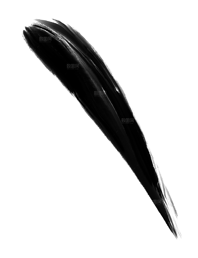 中国风水墨花鸟树木意境元素