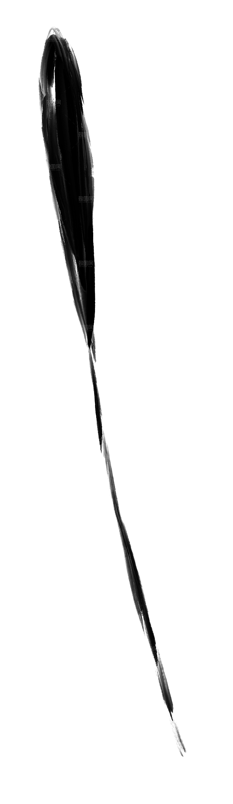 中式传统鱼花草贴图插画
