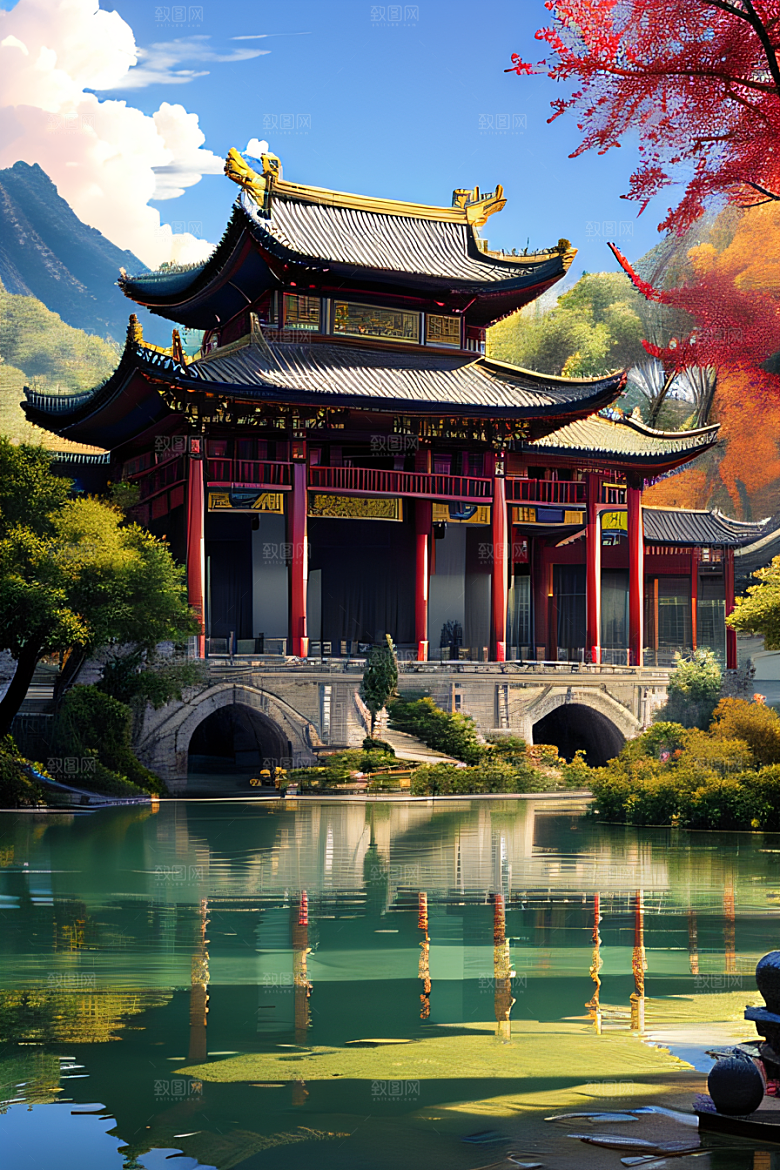 细节繁复的中国古建筑艺术