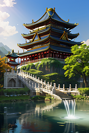 细节繁复的中国古建筑艺术