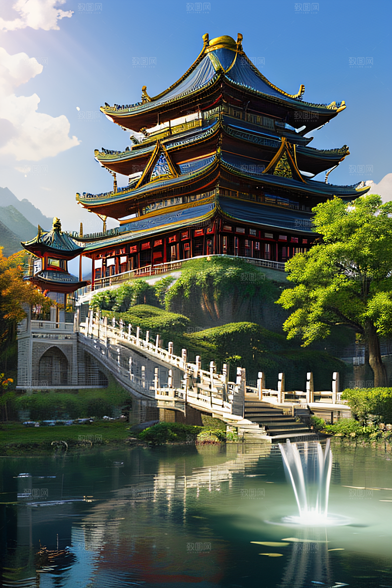 细节繁复的中国古建筑艺术