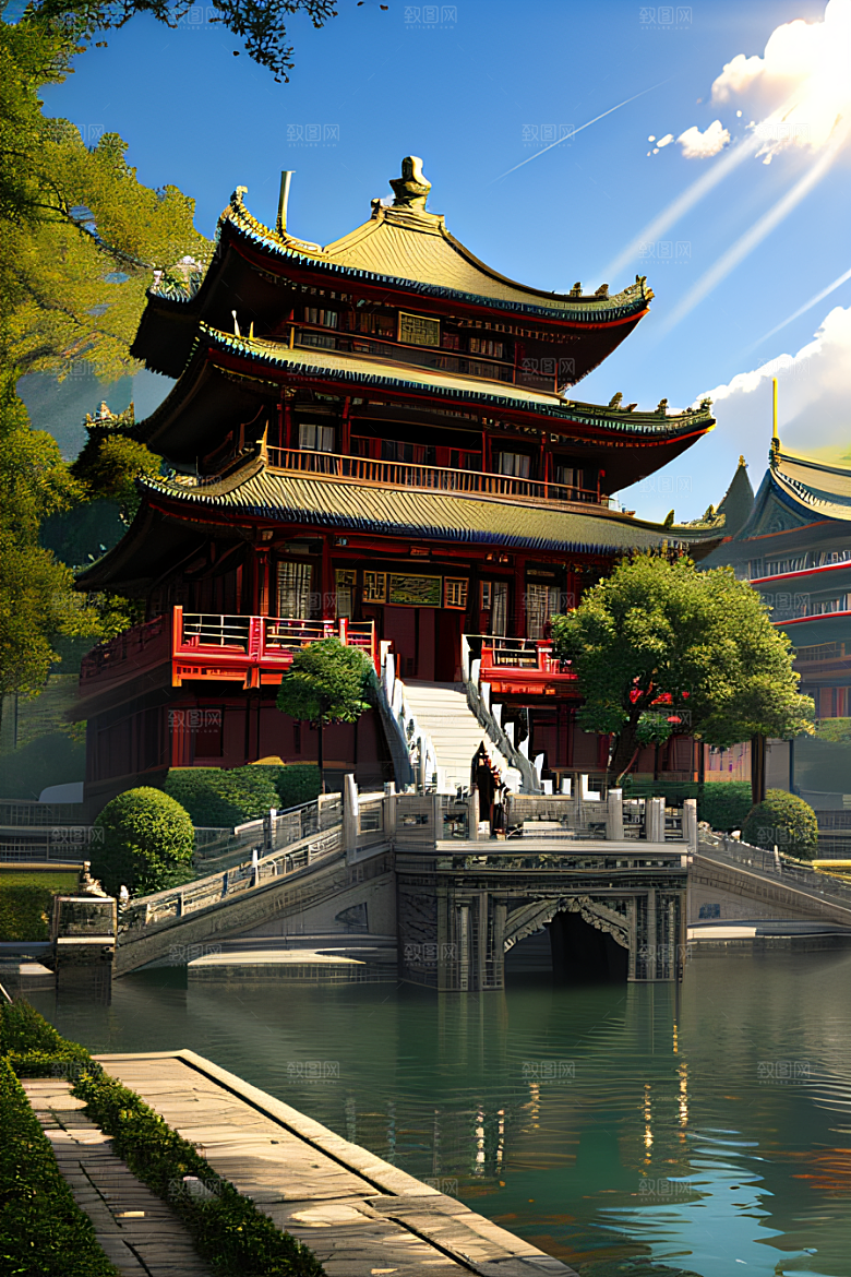 细节繁复的中国古建筑艺术