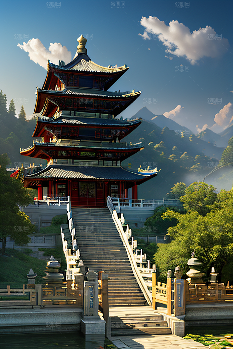 细节繁复的中国古建筑艺术