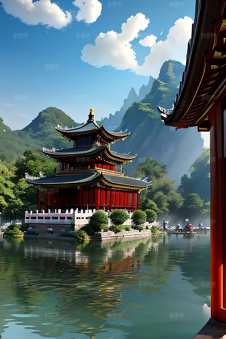 细节繁复的中国古建筑艺术