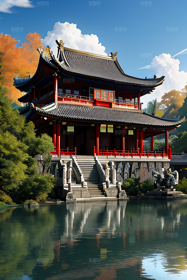 细节繁复的中国古建筑艺术