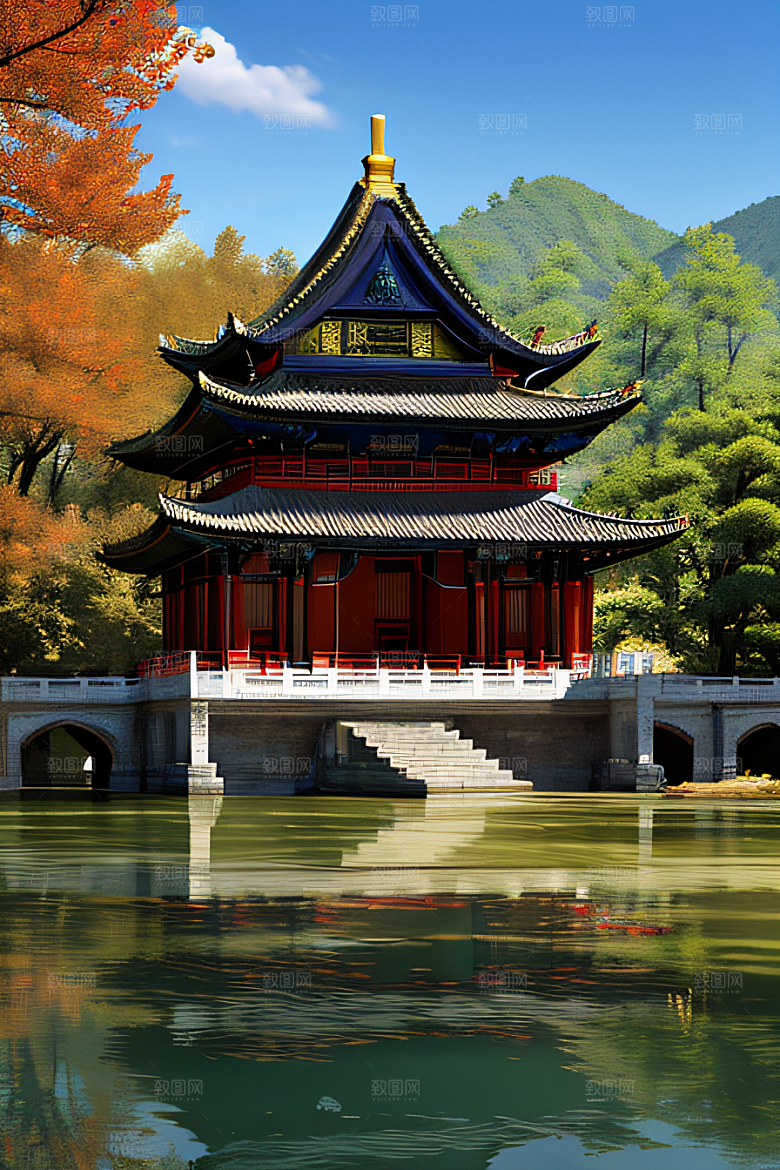 细节繁复的中国古建筑艺术