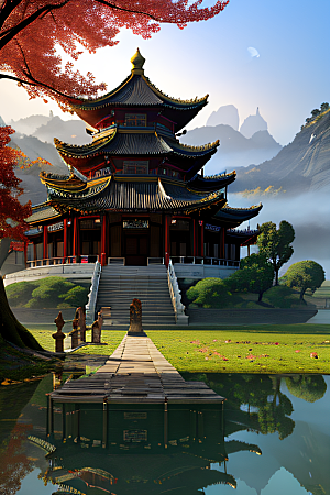 令人叹为观止的中国古建筑灯光