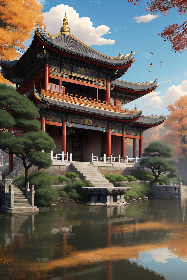 细节繁复的中国古建筑艺术