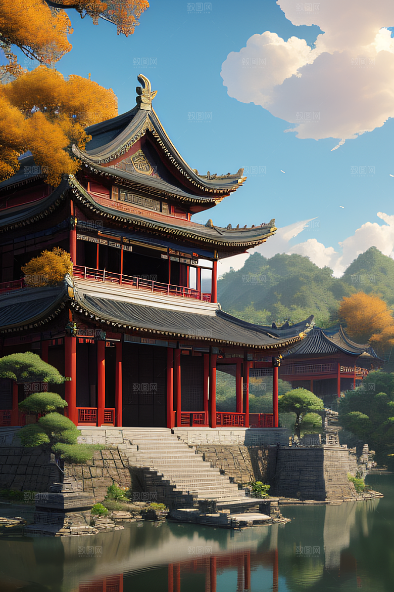 细节繁复的中国古建筑艺术