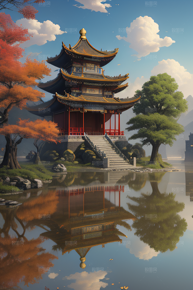 细节繁复的中国古建筑艺术