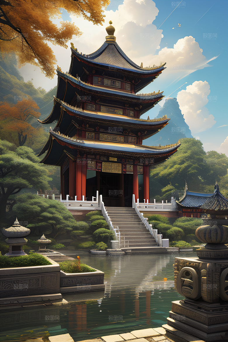 细节繁复的中国古建筑艺术