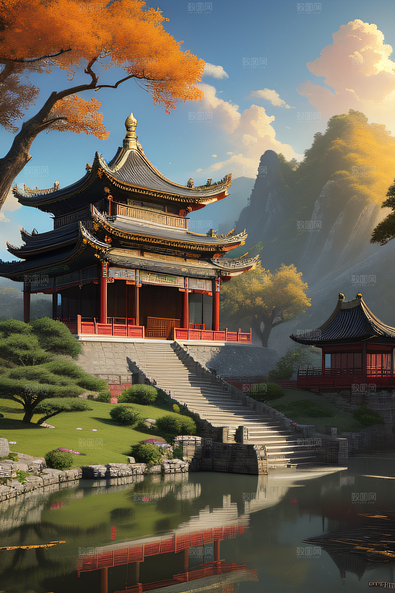 细节繁复的中国古建筑艺术