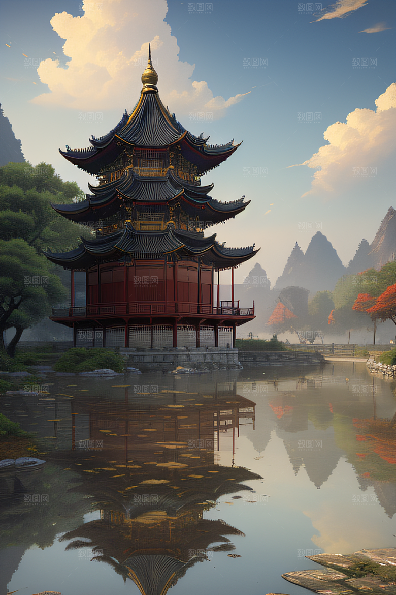 细节繁复的中国古建筑艺术