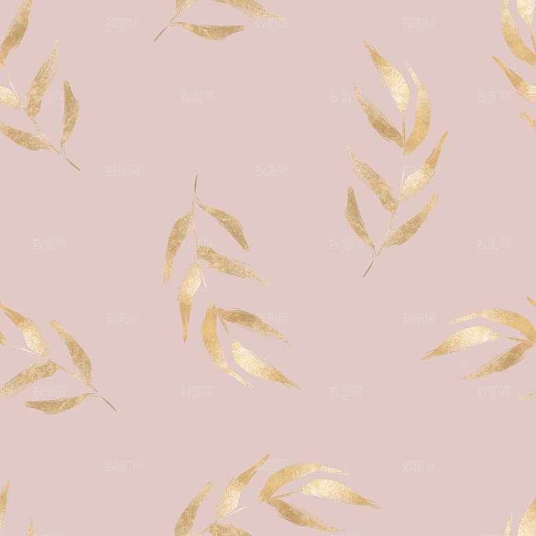 中式传统花卉花草贴图插画
