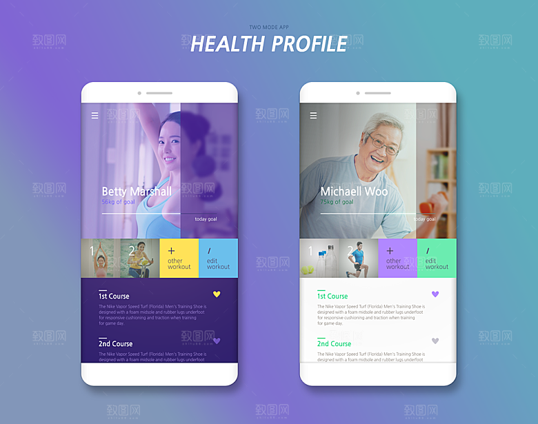 简约手机APP交互界面UI新媒体