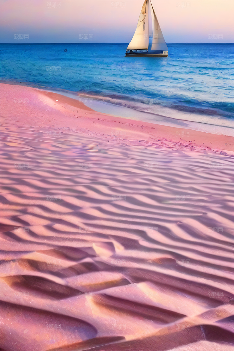 闪闪发光的海水美丽景色
