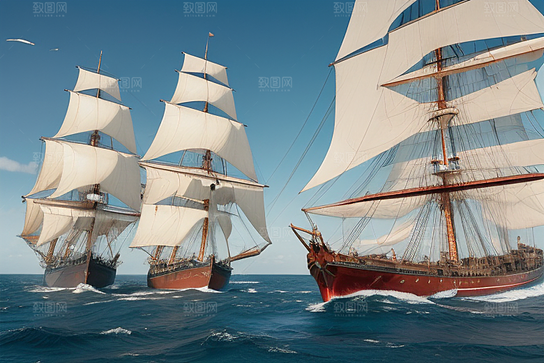 海上帆船的自由航行