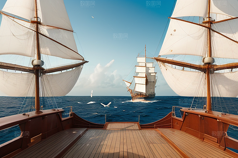 海上帆船的自由航行