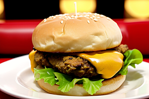 满足味蕾汉堡薯条的美食享受