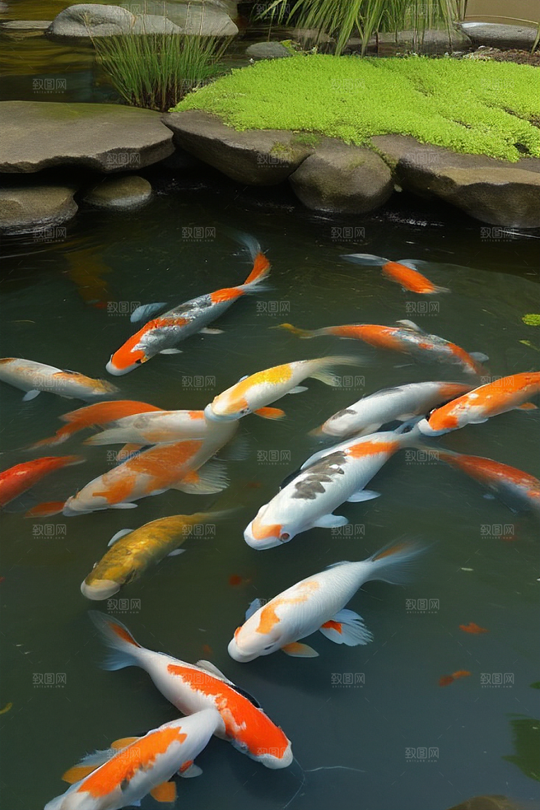 幸运之鱼好运锦鲤的吉祥祝福