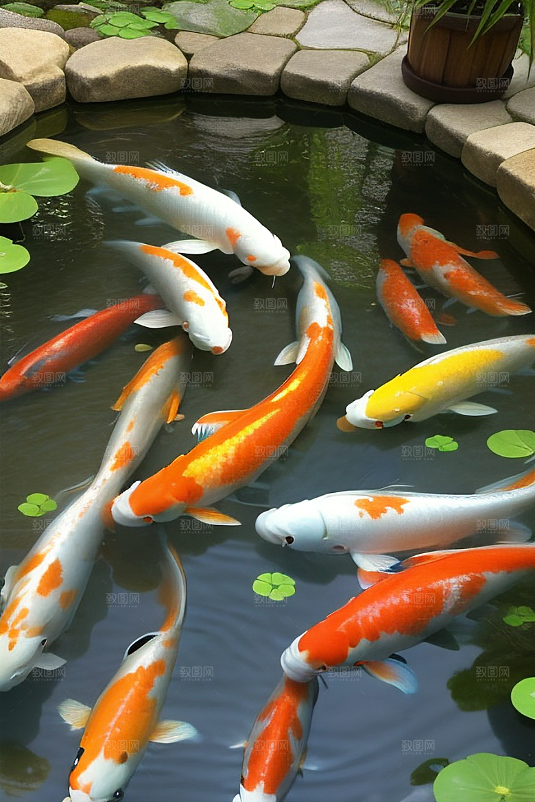 幸运之鱼好运锦鲤的吉祥祝福
