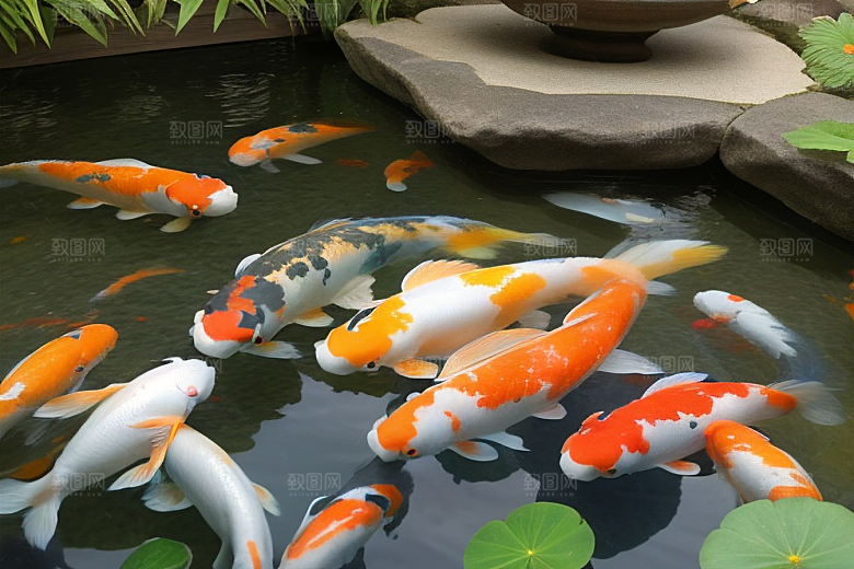 幸运之鱼好运锦鲤的吉祥祝福