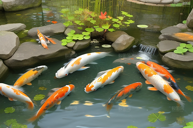 幸运之鱼好运锦鲤的吉祥祝福