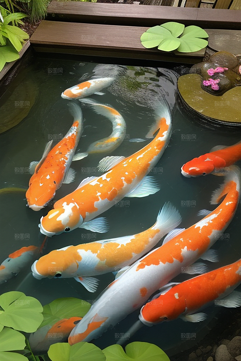 幸运之鱼好运锦鲤的吉祥祝福