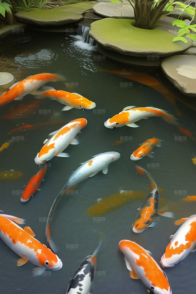 幸运的使者好运锦鲤的吉祥传递